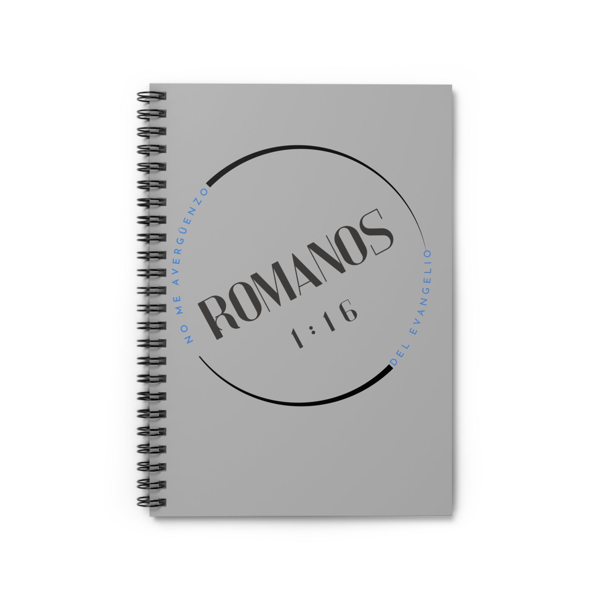 Libro para Hombres Romanos 1:16 Spiral Notebook — Christian Journal, Inspirational Faith Ruled Notebook