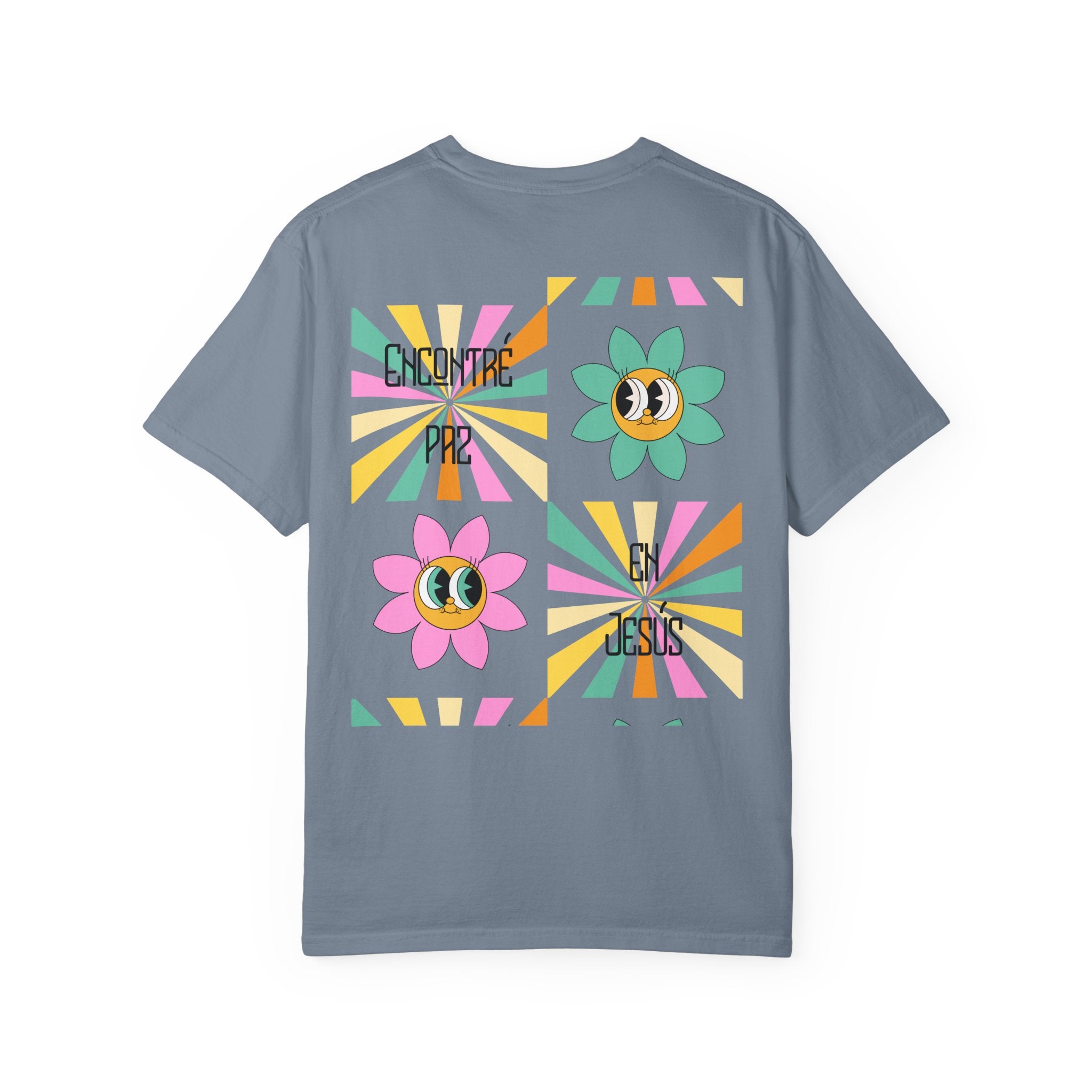Woman's Spanish "Encontré paz en Jesús"- Camisa Retro Español