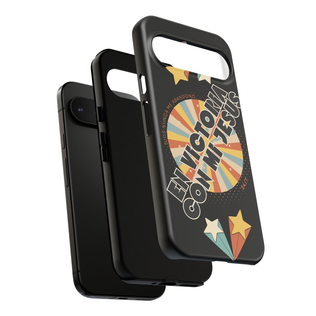 'En Victoria Con Jesús' Retro Protección de telefono