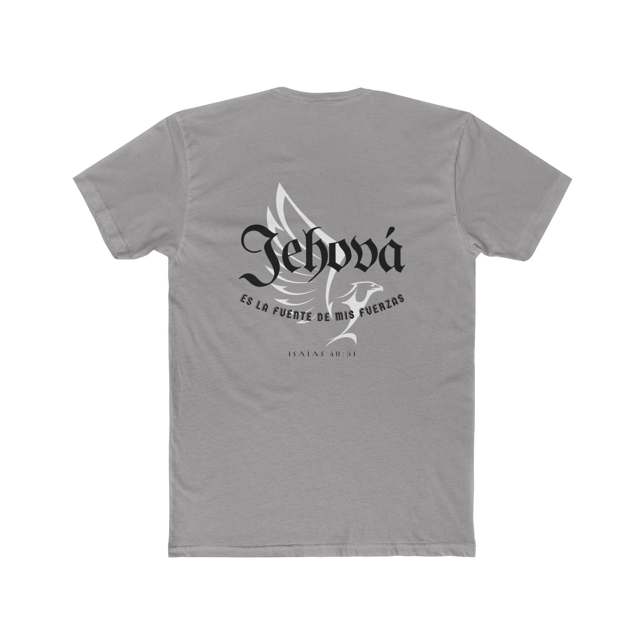 Isaías 40:31 Camisa para hombres — "Jehová es la fuente de mis fuerzas" Christian Faith T‑Shirt