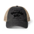Women's Washed Mesh-Back Cap - Everyday is Worship day