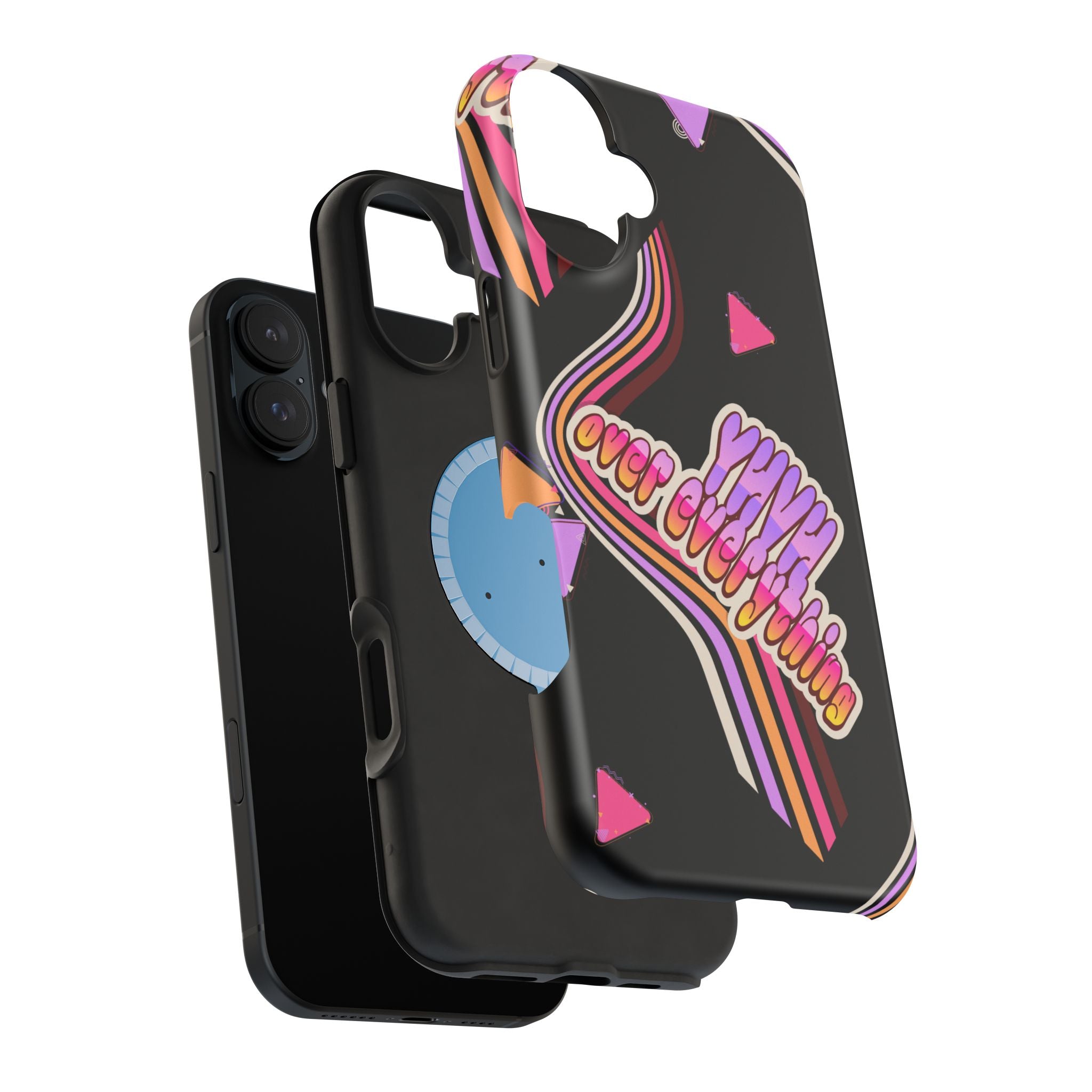 Retro 'YHVH over everything' Magnetic Phone Case — Impact-Resistant Protective Cover