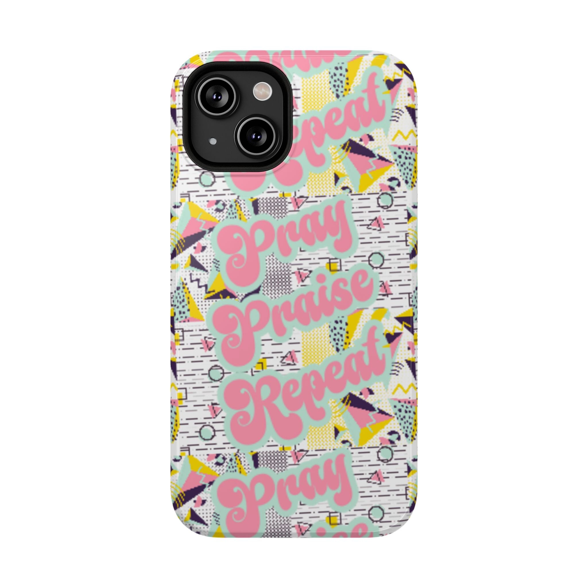 Retro Pray Praise Repeat Women's  Phone Case- Impact-Resistant Cases