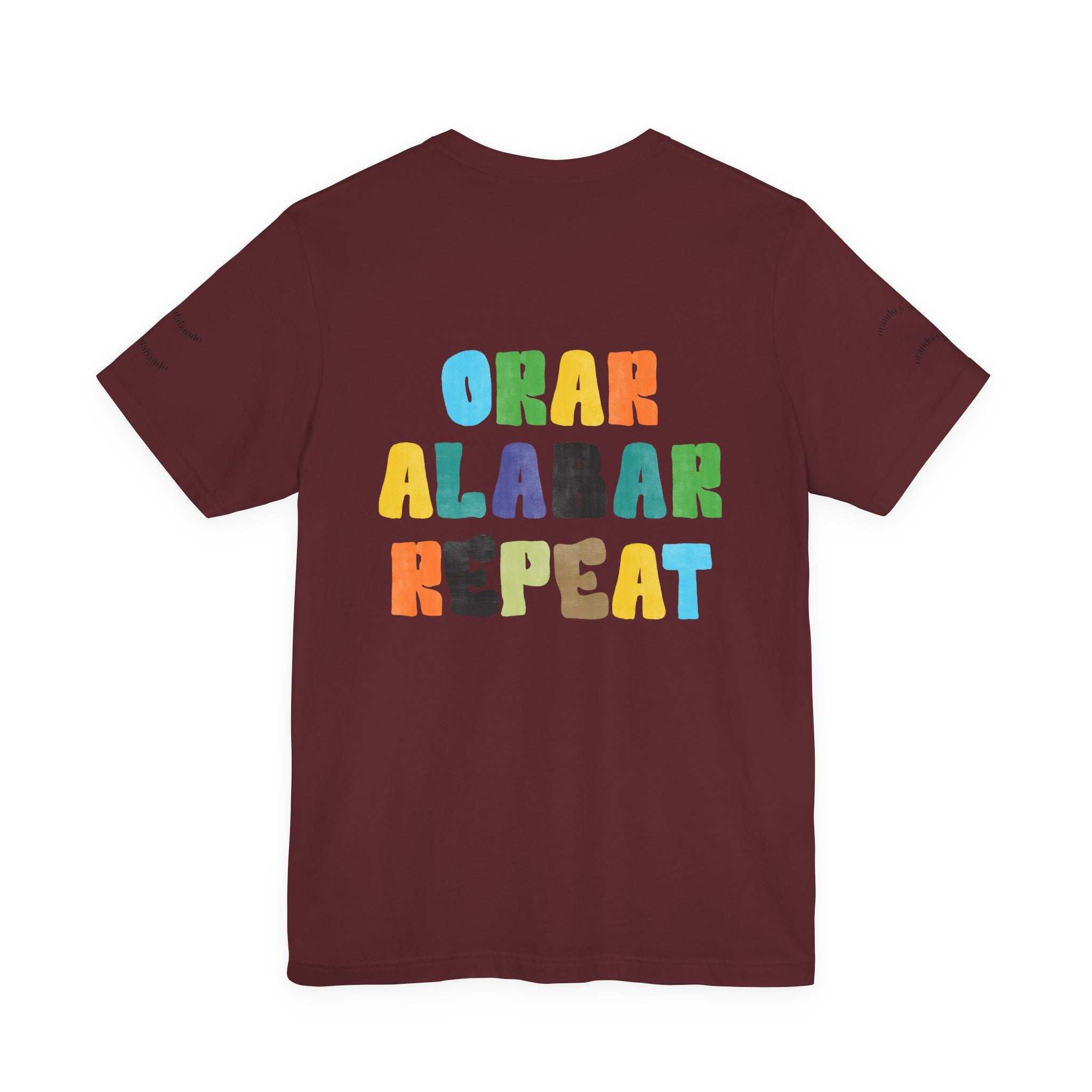 Men's Bilingual "Orar Alabar Repeat" T-Shirt – Camisa de hombres Bilingüe