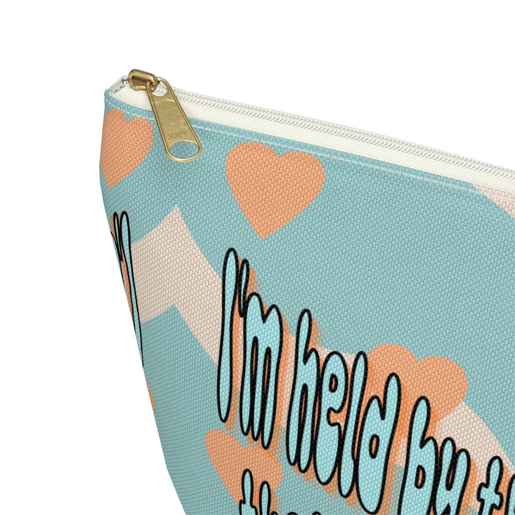 'I am held by the pearced hands that healed my broken soul'Accessory Pouch — Inspirational Bag