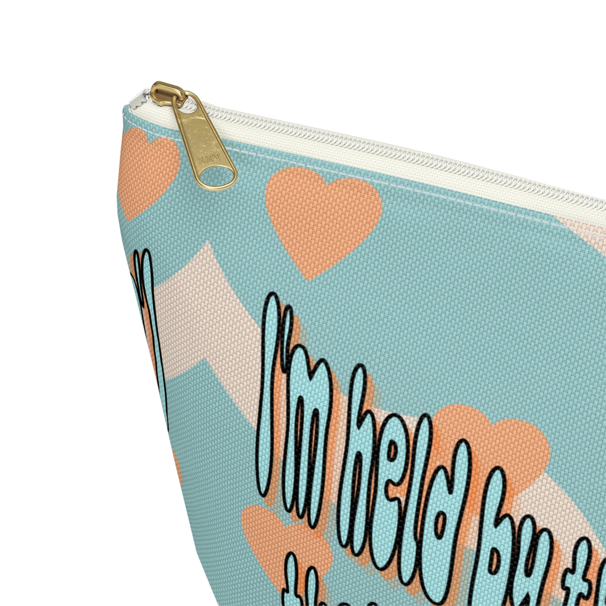 'I am held by the pearced hands that healed my broken soul'Accessory Pouch — Inspirational Bag