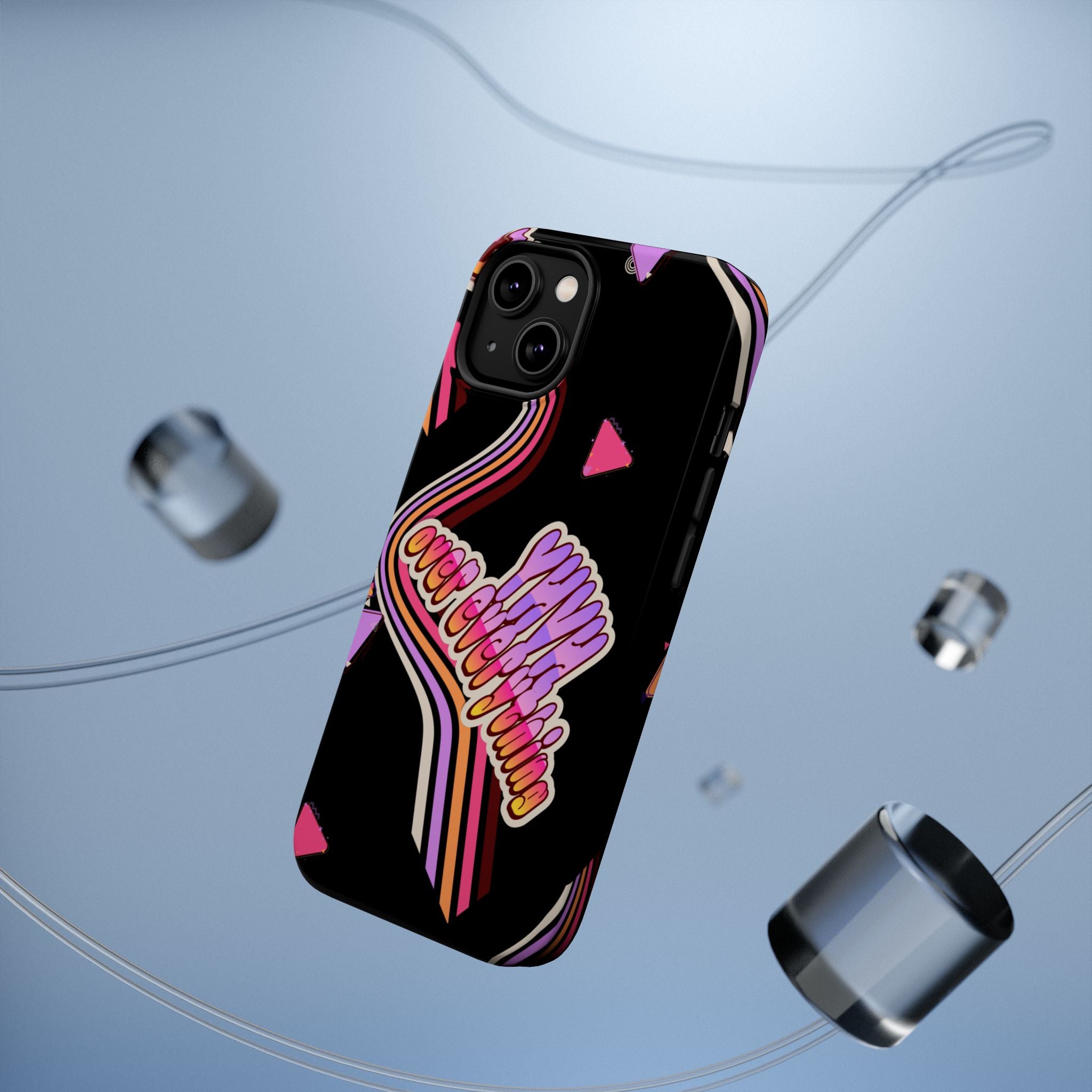 Retro 'YHVH over everything' Magnetic Phone Case — Impact-Resistant Protective Cover