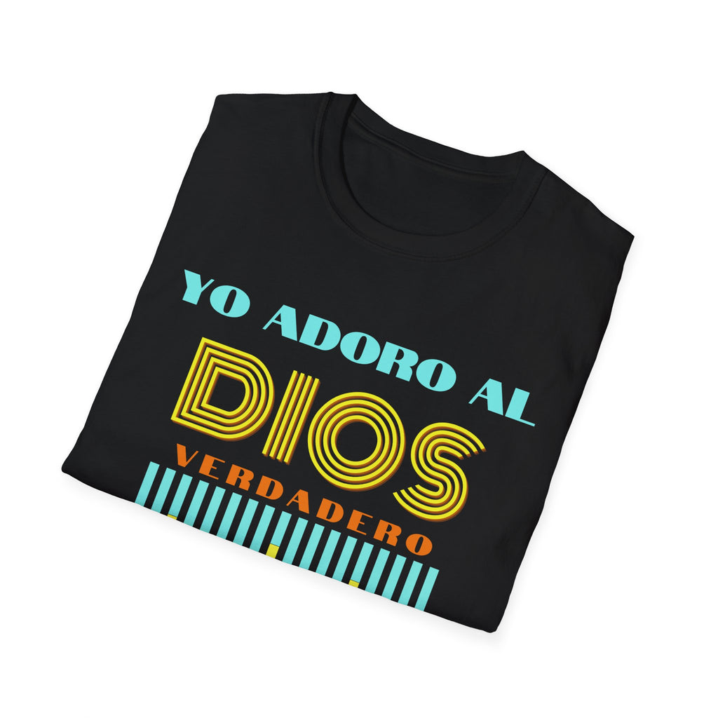 "Yo adoro al Dios verdadero" Camisa Retro —  "Y estos tres son uno" 1Juan 5:7