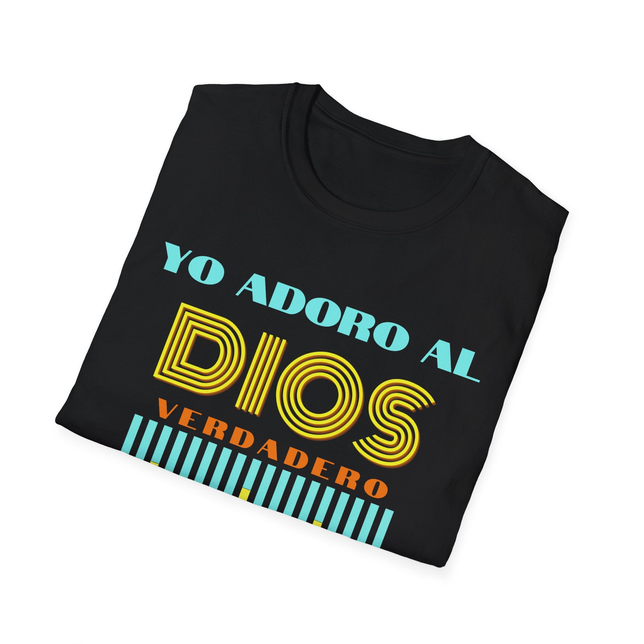 "Yo adoro al Dios verdadero" Camisa Retro —  "Y estos tres son uno" 1Juan 5:7