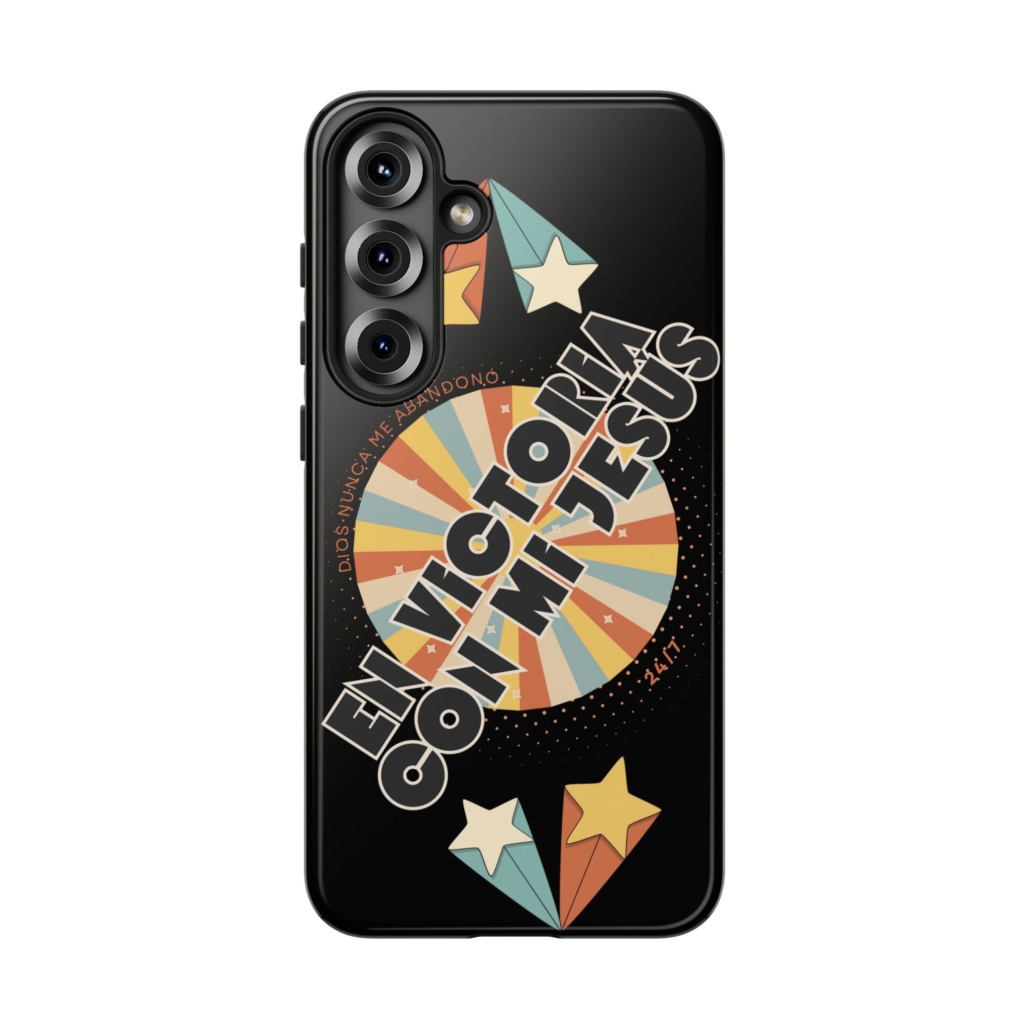 'En Victoria Con Jesús' Retro Protección de telefono