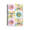 Spiral Retro Notebook — "I Found Peace in Jesus" Floral Cover (Ruled Journal)
