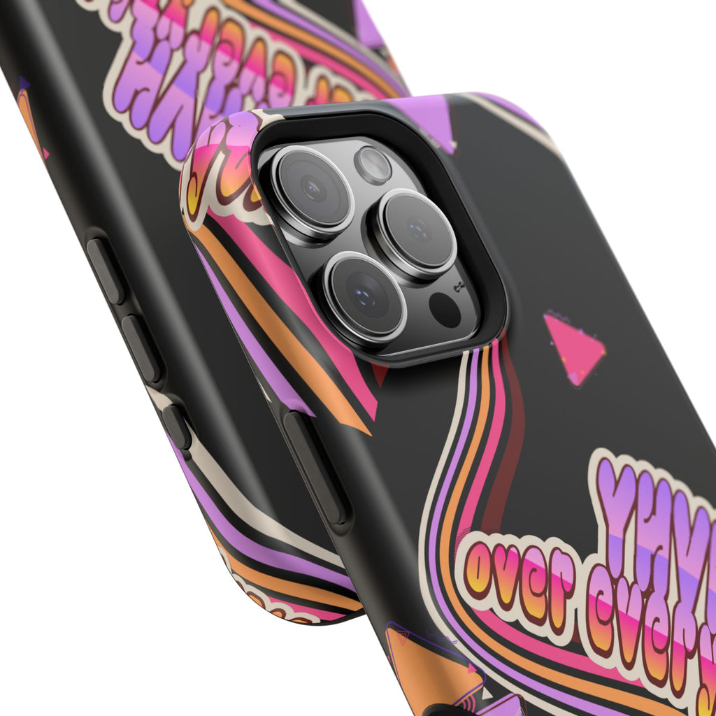 Retro 'YHVH over everything' Magnetic Phone Case — Impact-Resistant Protective Cover