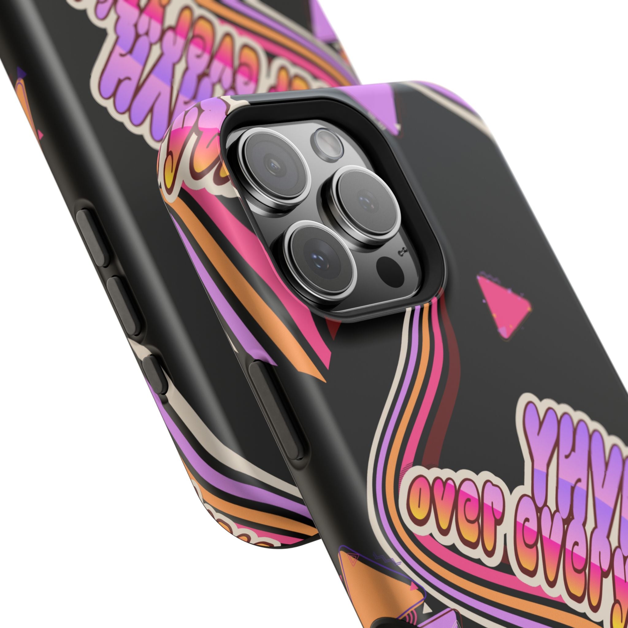 Retro 'YHVH over everything' Magnetic Phone Case — Impact-Resistant Protective Cover