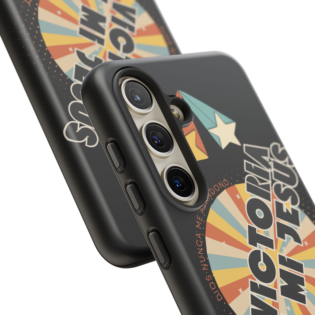 'En Victoria Con Jesús' Retro Protección de telefono