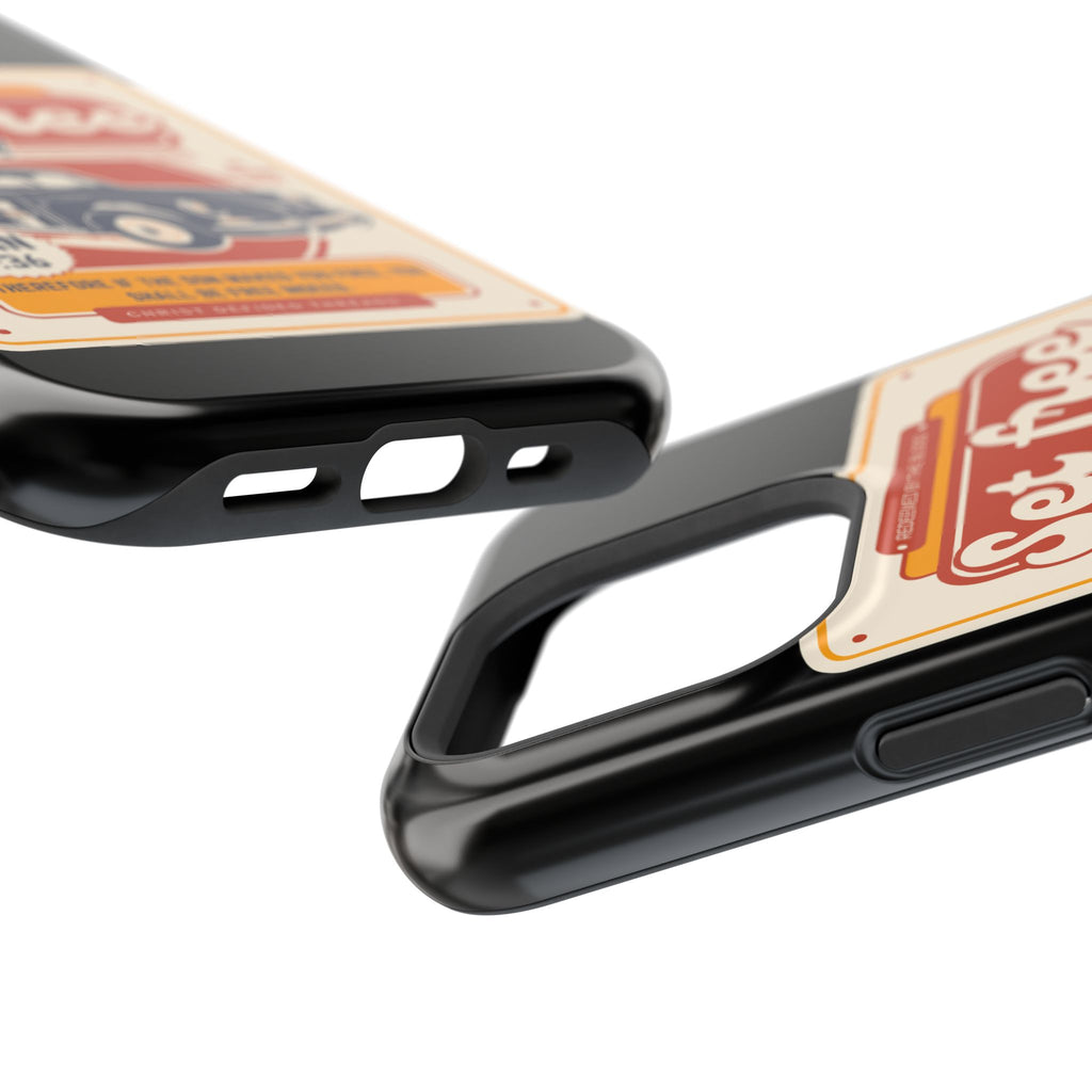 Men's 'Set free indeed' Vintage Graphic Phone Case — Magnetic Impact-Resistant