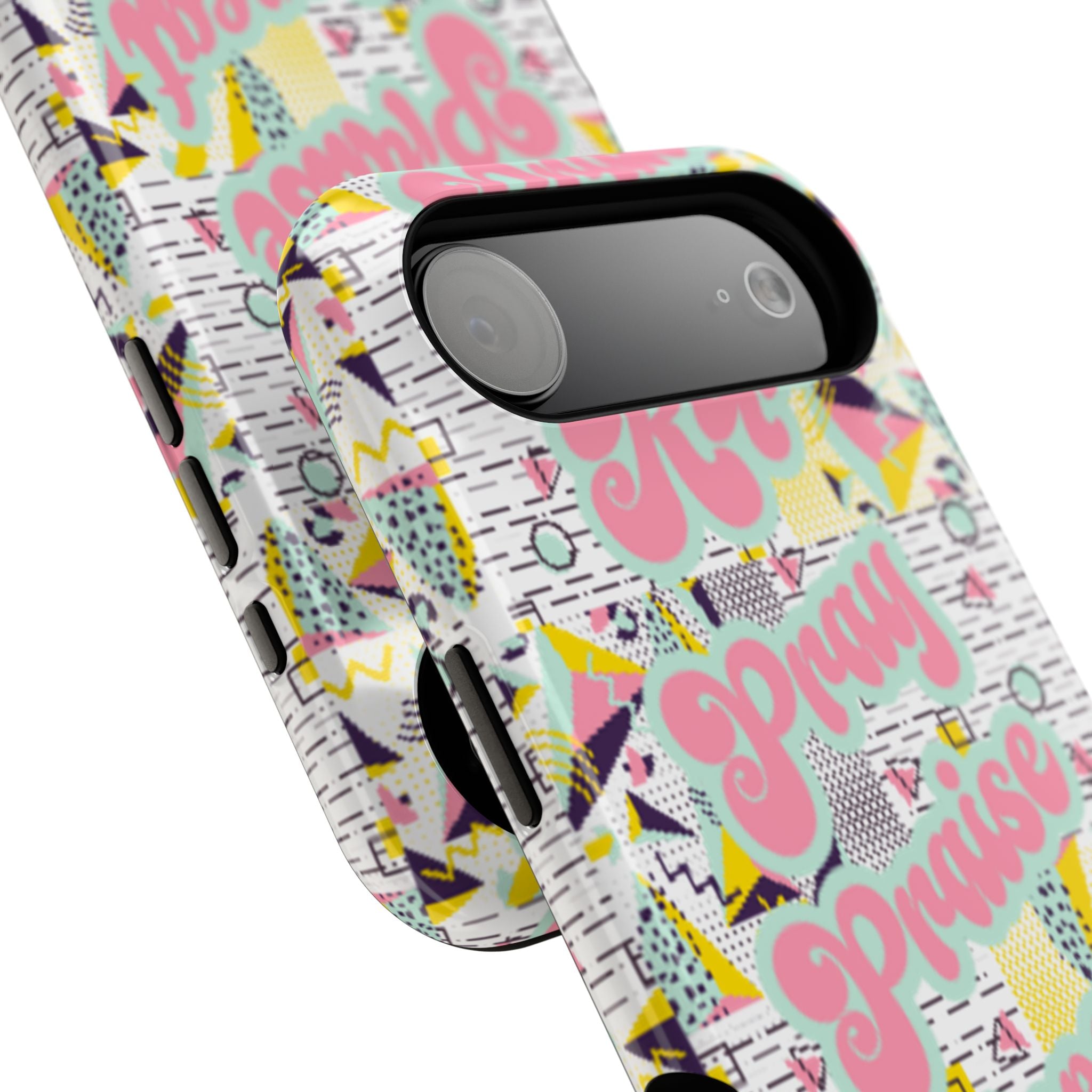 Retro Pray Praise Repeat Women's  Phone Case- Impact-Resistant Cases