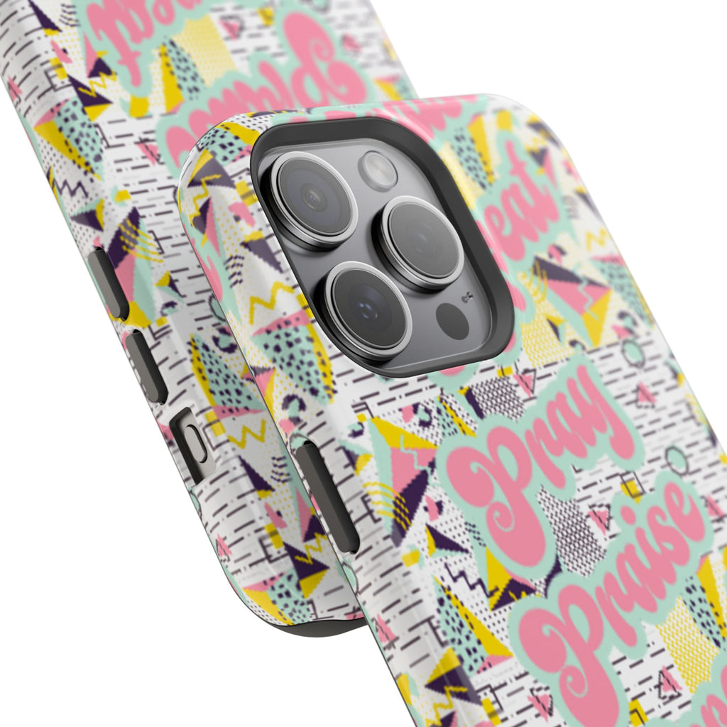 Retro Pray Praise Repeat Women's  Phone Case- Impact-Resistant Cases