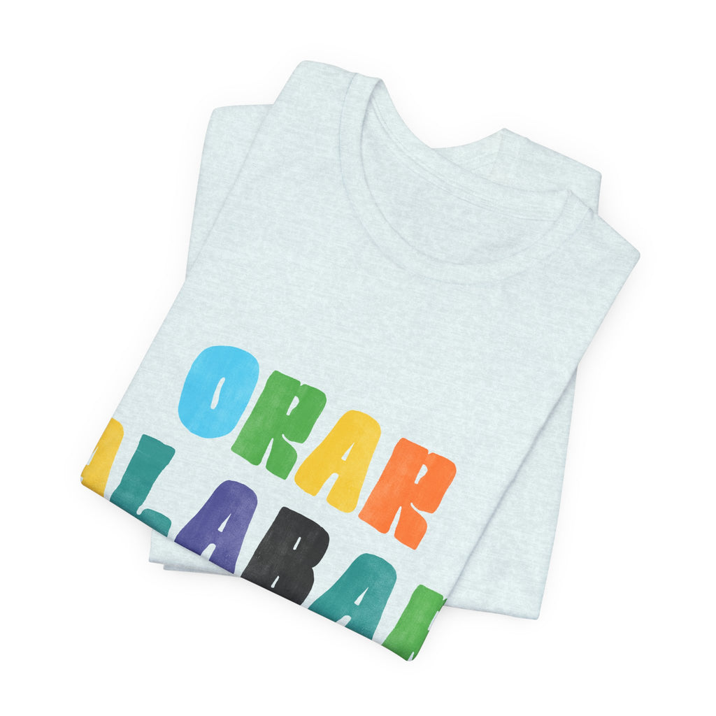 Men's Bilingual "Orar Alabar Repeat" T-Shirt – Camisa de hombres Bilingüe