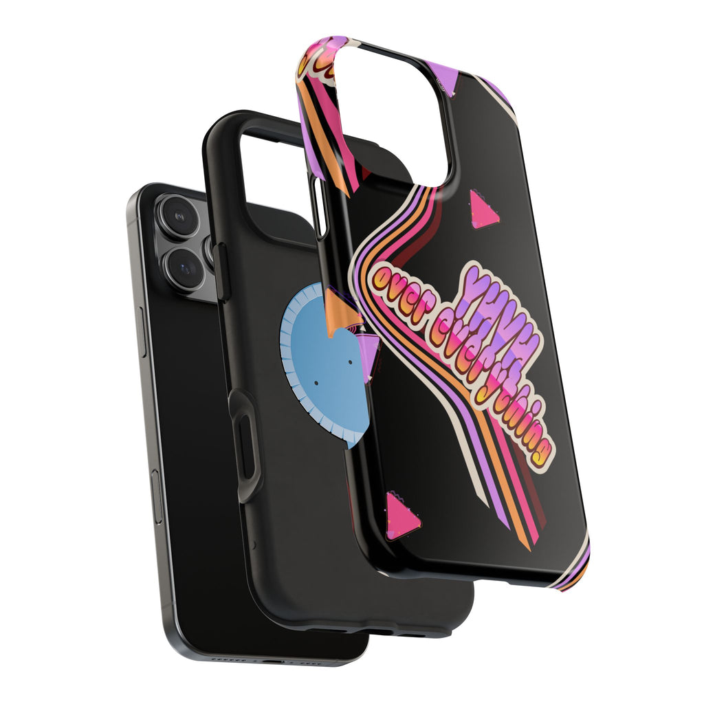 Retro 'YHVH over everything' Magnetic Phone Case — Impact-Resistant Protective Cover