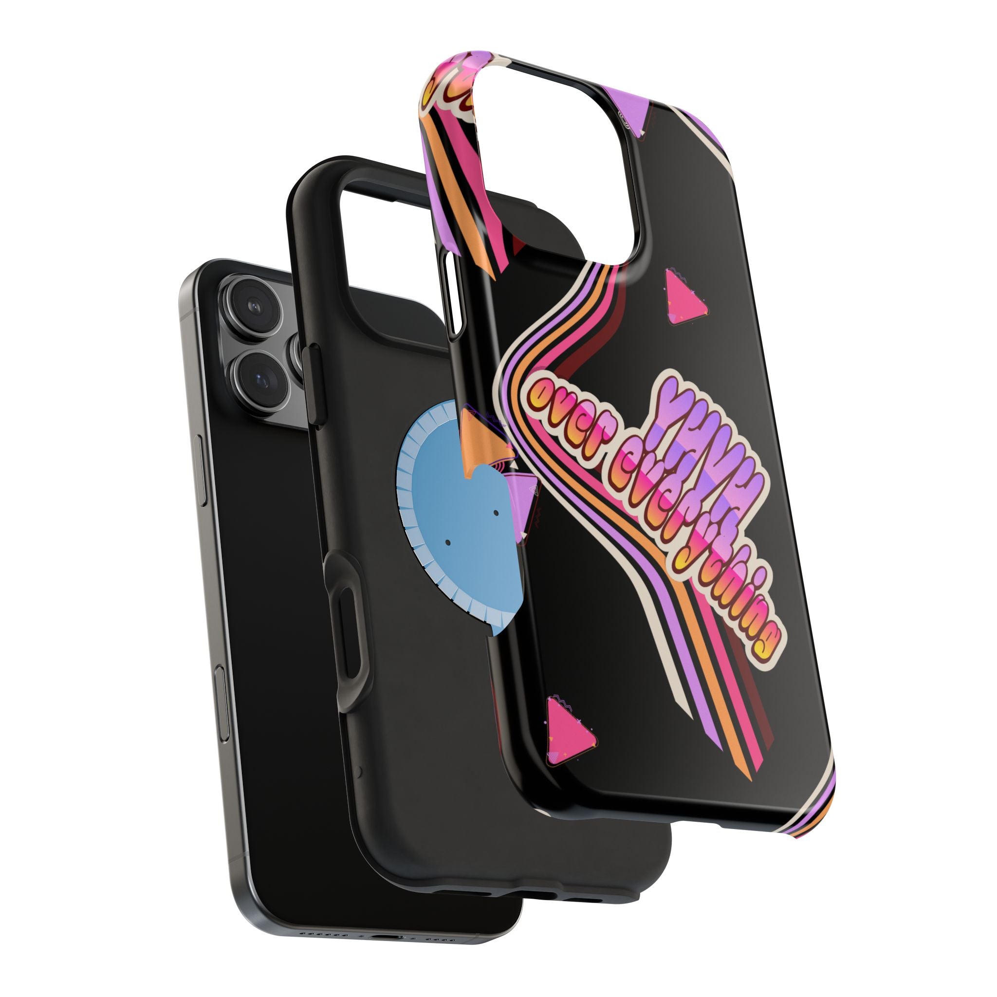 Retro 'YHVH over everything' Magnetic Phone Case — Impact-Resistant Protective Cover