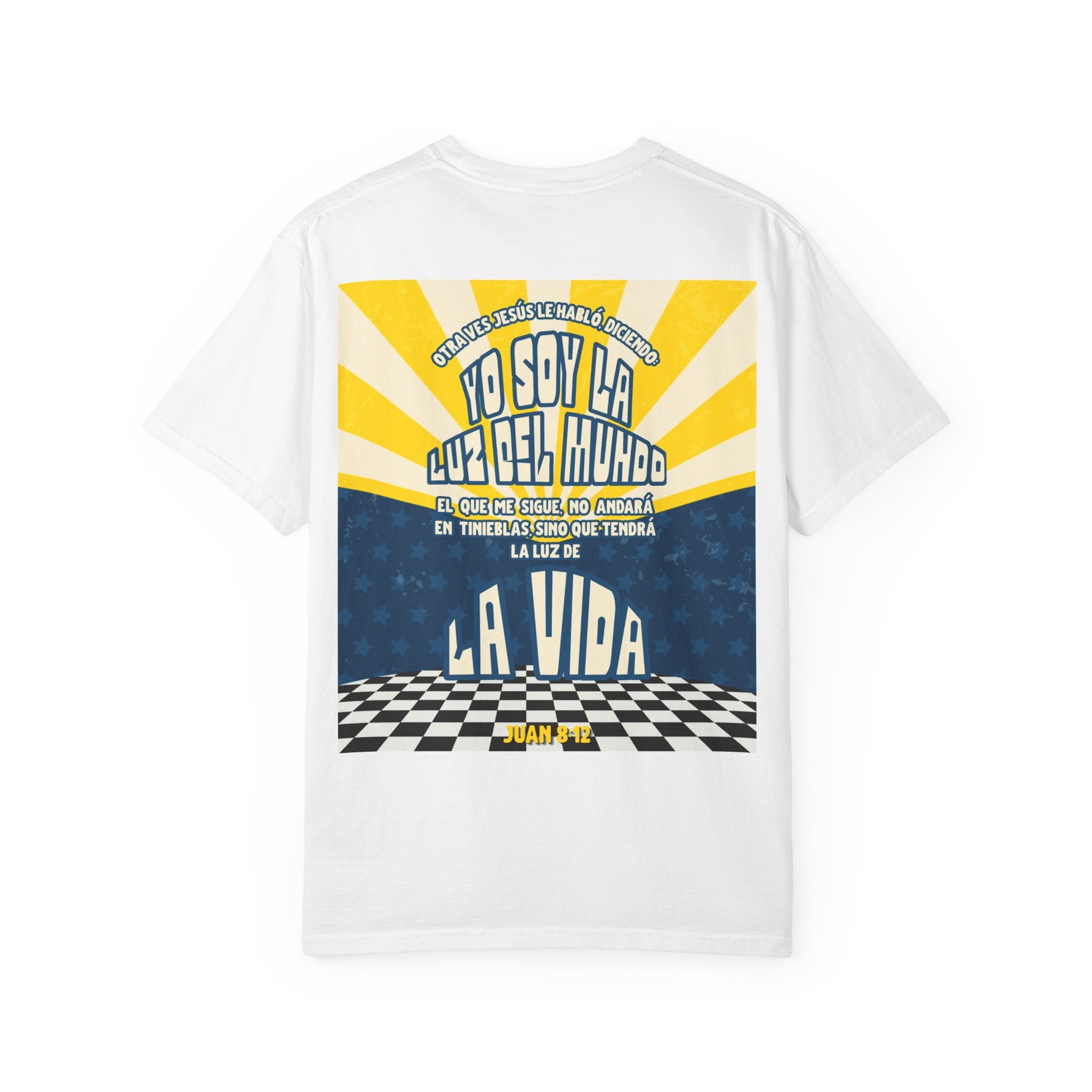 'Se esa luz que enciende a otros' Camisa para hombres — "Jesus les dijo: Yo Soy la Luz del Mundo" Juan 8:12