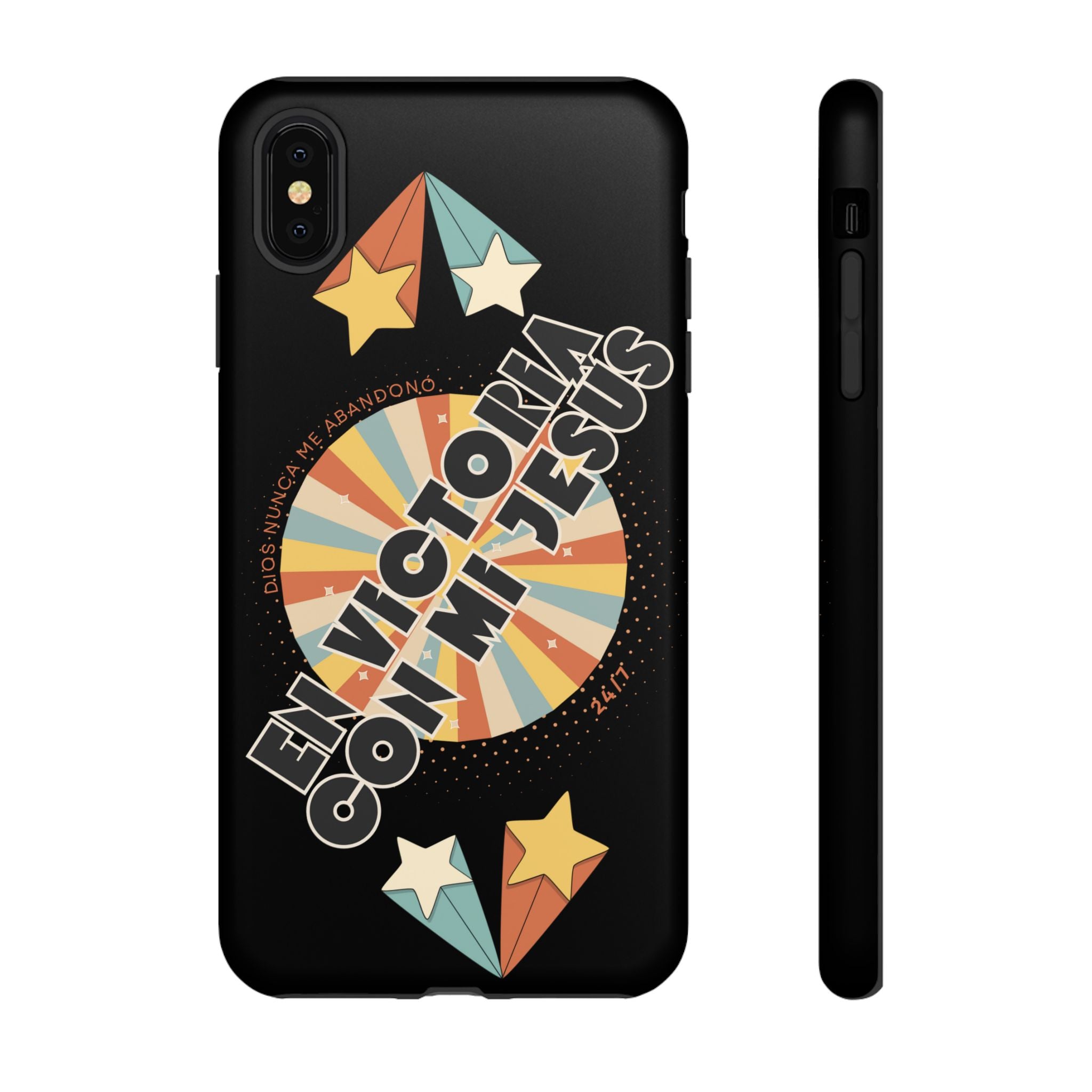 'En Victoria Con Jesús' Retro Protección de telefono