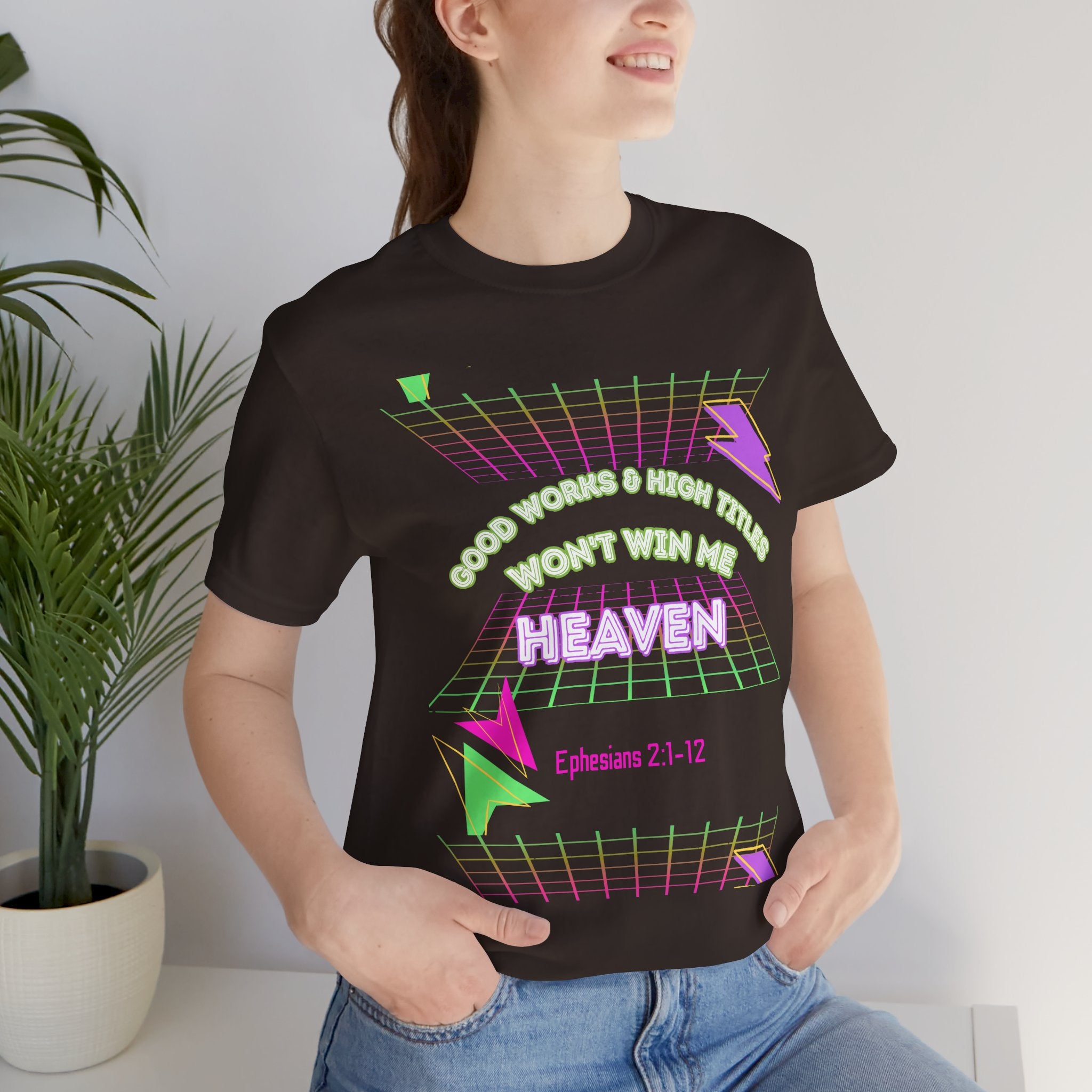 Woman's "Good works" Retro Tee— Ephesians 2:1-12 Retro Christian T-Shirt