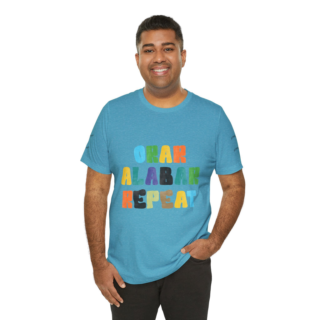 Men's Bilingual "Orar Alabar Repeat" T-Shirt – Camisa de hombres Bilingüe