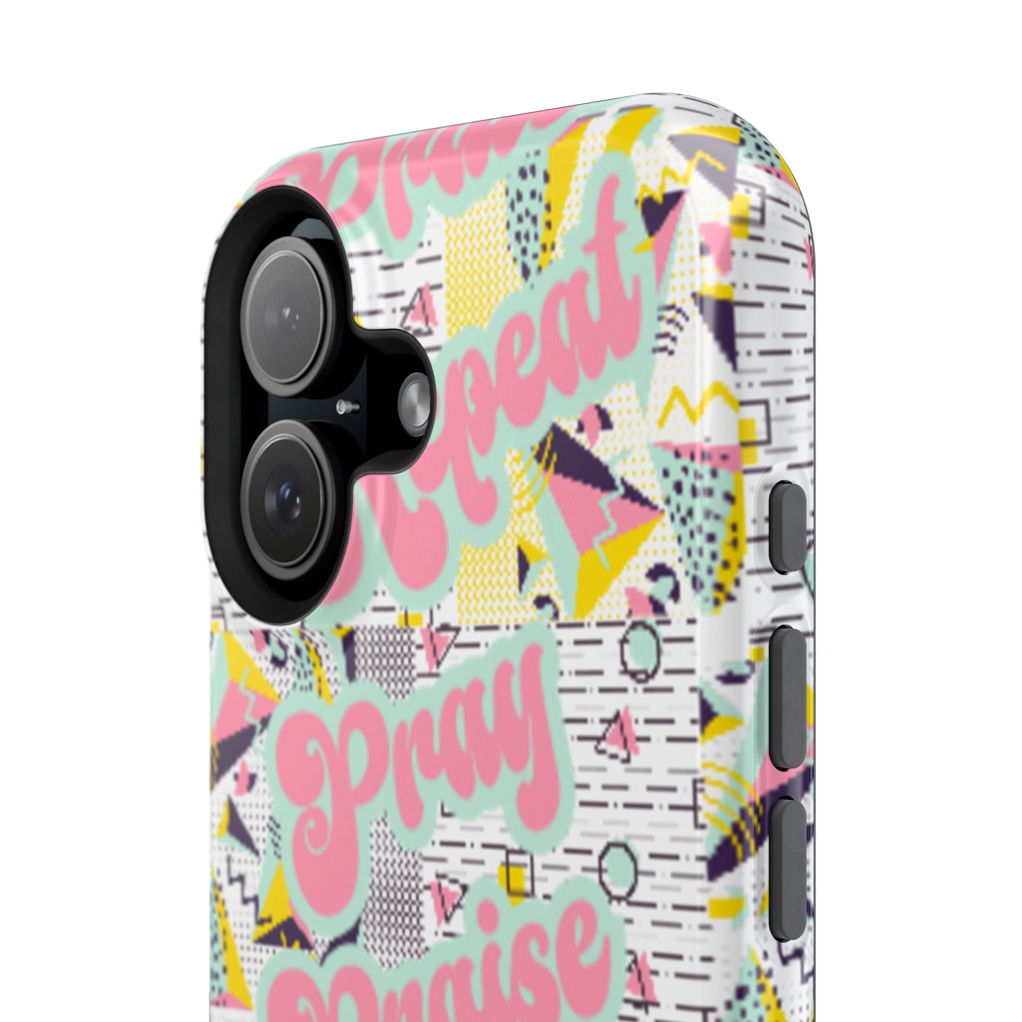 Retro Pray Praise Repeat Women's  Phone Case- Impact-Resistant Cases