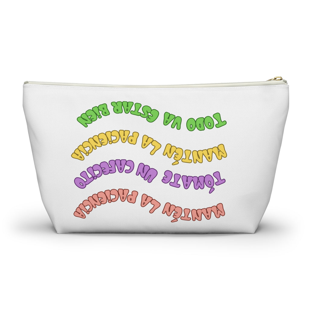 Accessory Pouch — Spanish Message “Mantén la Paciencia...”