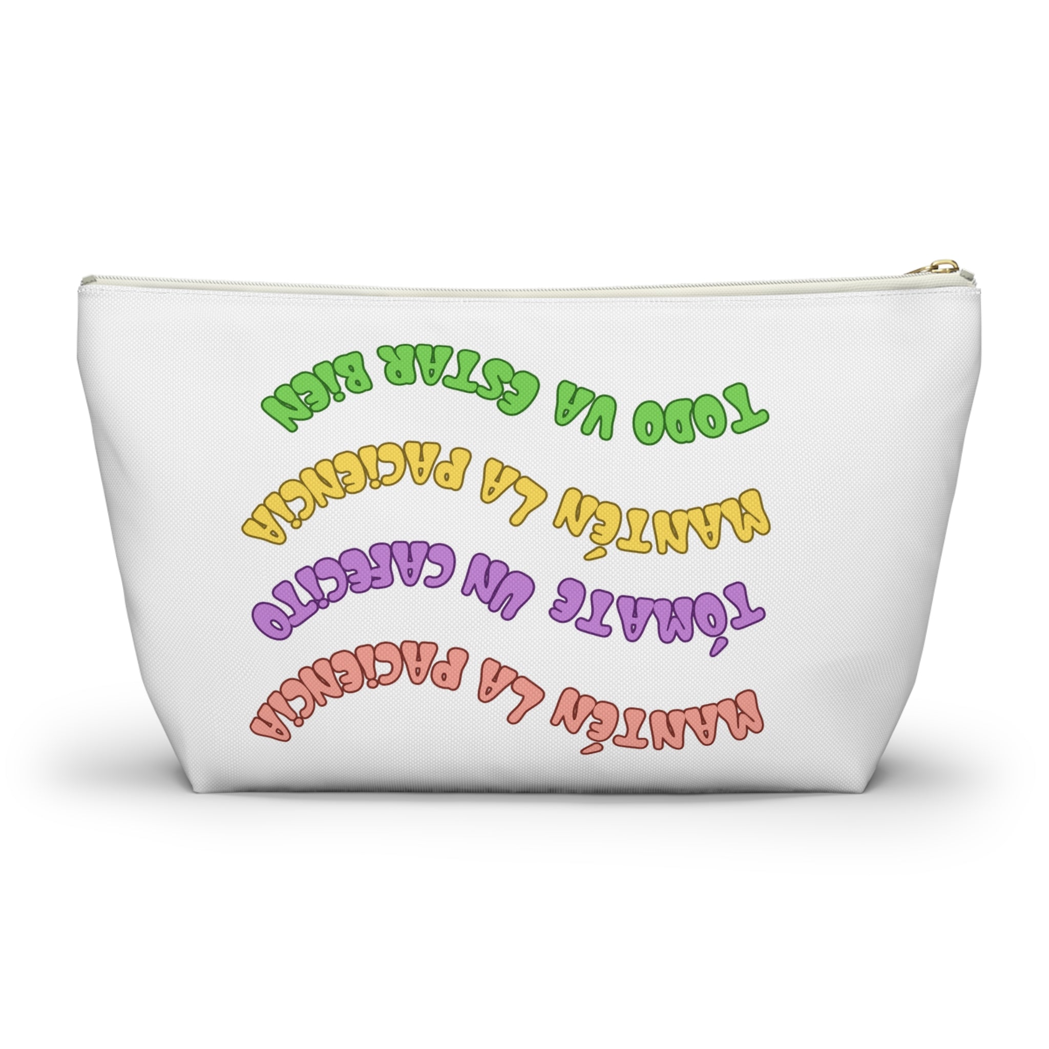 Accessory Pouch — Spanish Message “Mantén la Paciencia...”