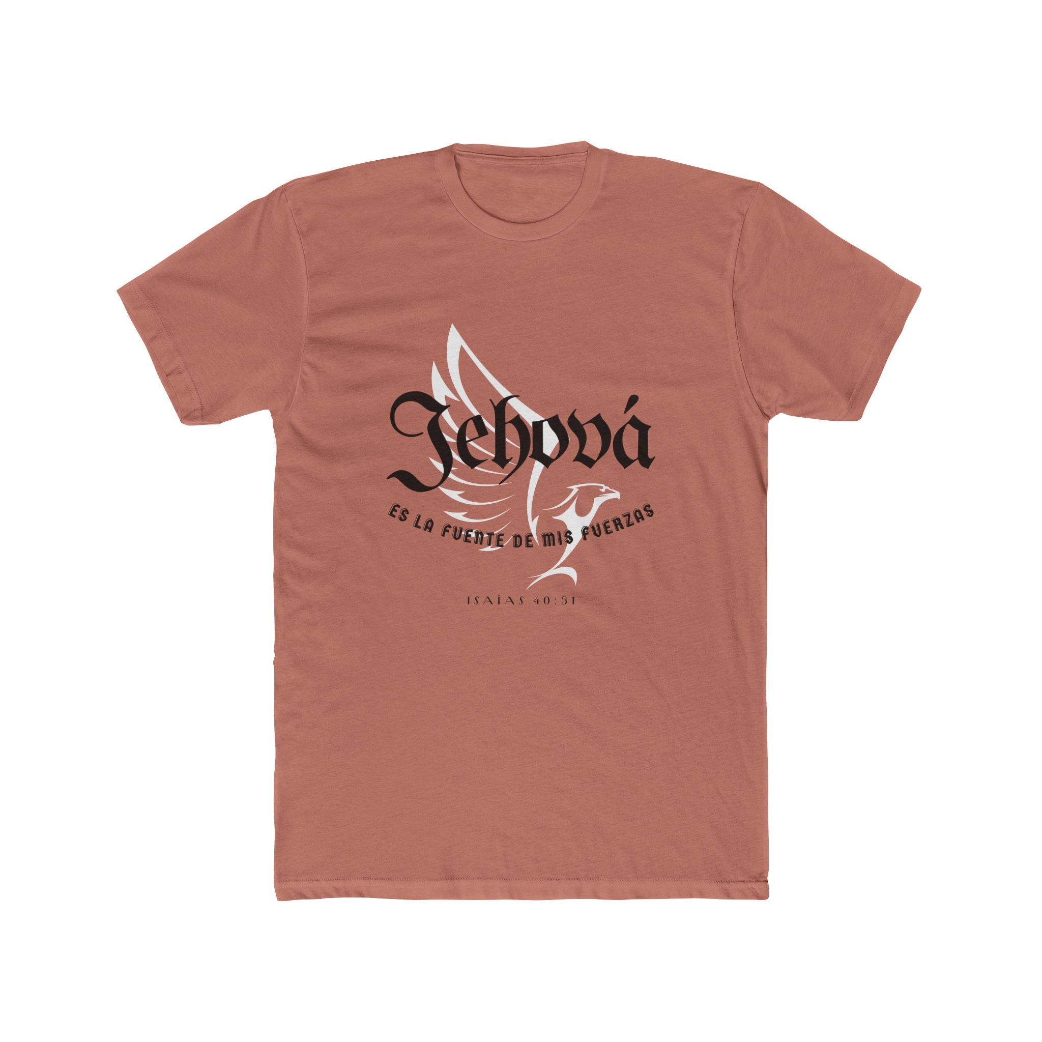 Isaías 40:31 Camisa para hombres — "Jehová es la fuente de mis fuerzas" Christian Faith T‑Shirt