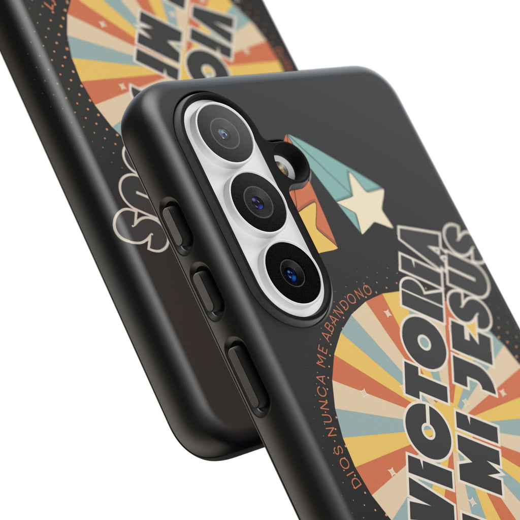 'En Victoria Con Jesús' Retro Protección de telefono