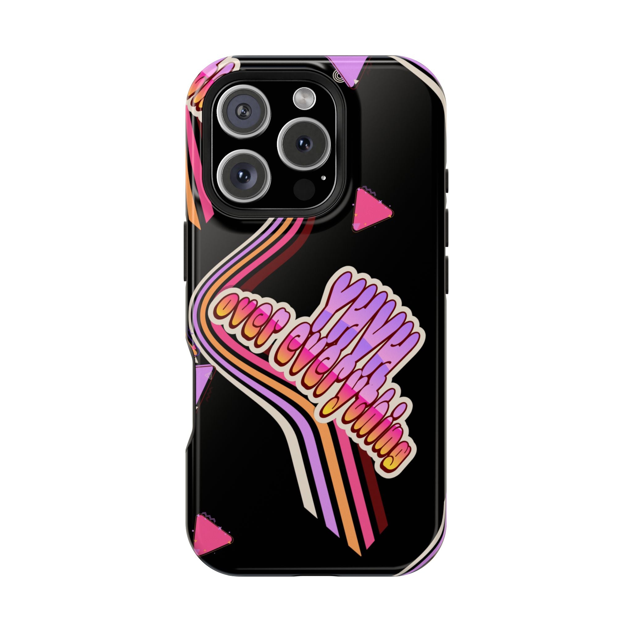 Retro 'YHVH over everything' Magnetic Phone Case — Impact-Resistant Protective Cover