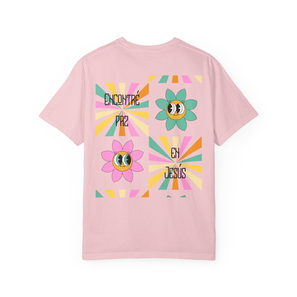 Woman's Spanish "Encontré paz en Jesús"- Camisa Retro Español