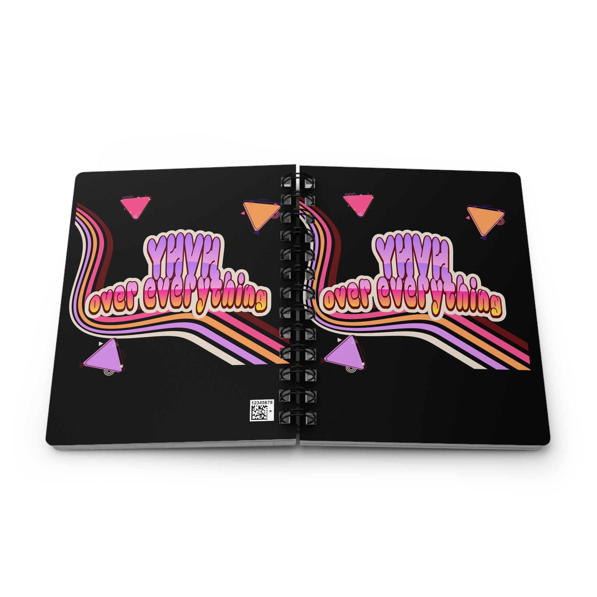 Women's Retro 'YHVH over everything' Spiral Journal