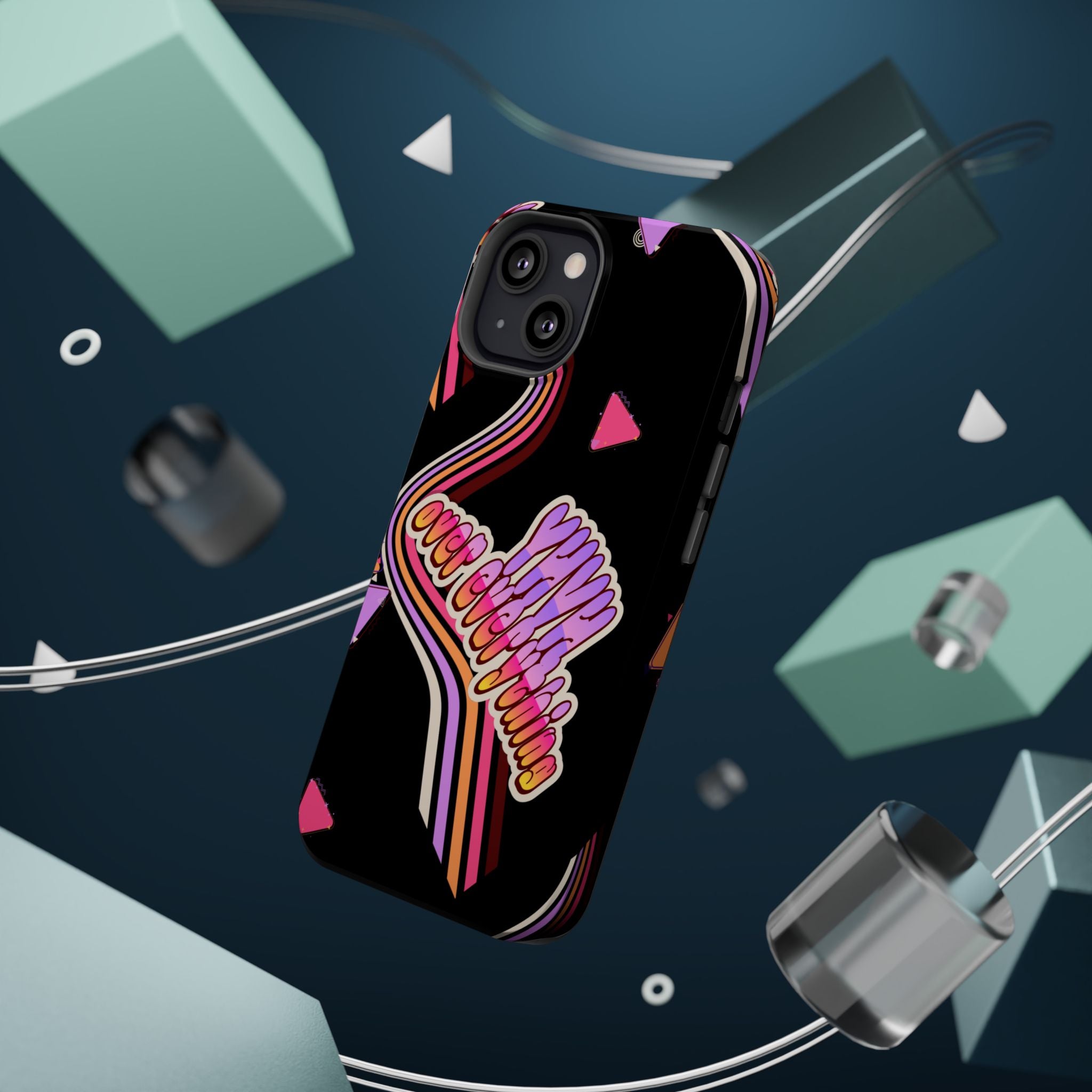 Retro 'YHVH over everything' Magnetic Phone Case — Impact-Resistant Protective Cover