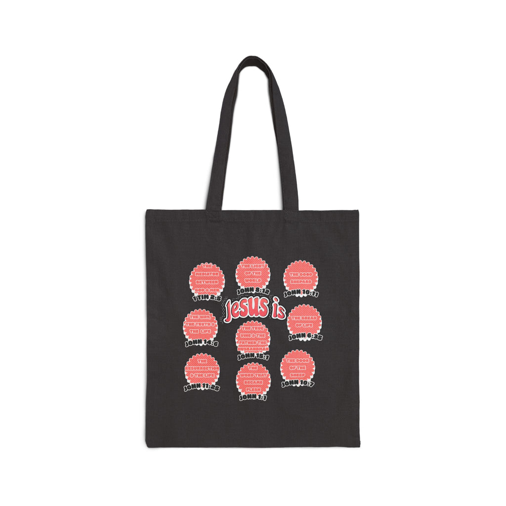 Women's Tote Bag — "Jesus Is" Inspirational Christian Everyday Tote