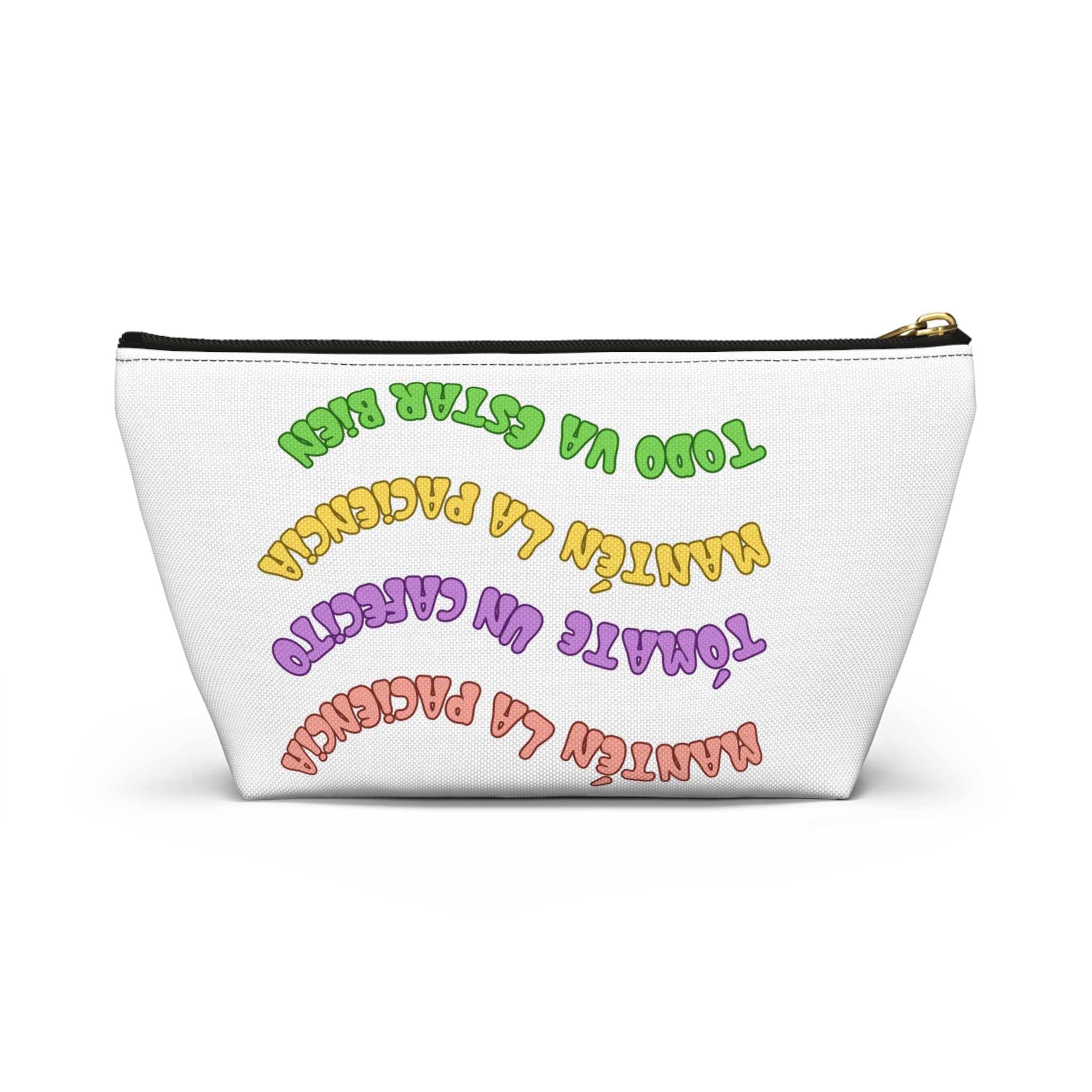 Accessory Pouch — Spanish Message “Mantén la Paciencia...”