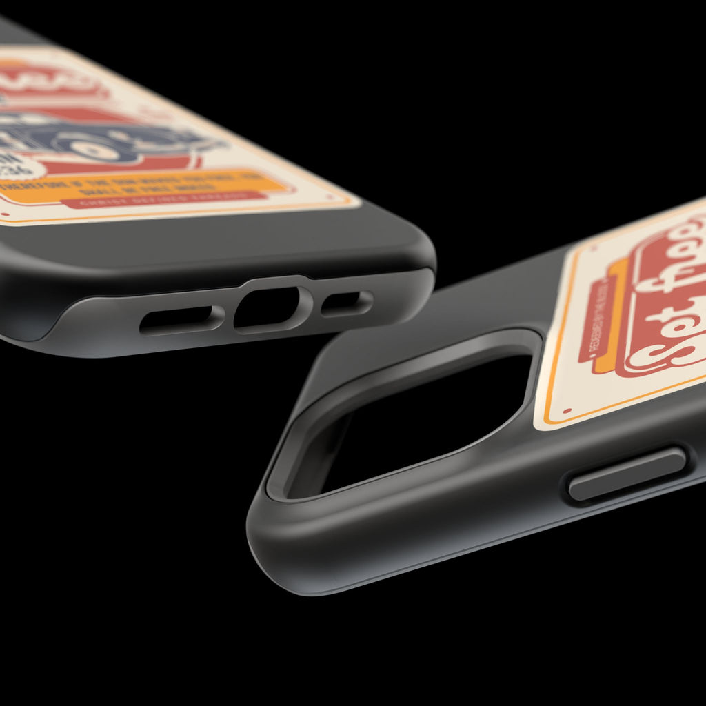 Men's 'Set free indeed' Vintage Graphic Phone Case — Magnetic Impact-Resistant