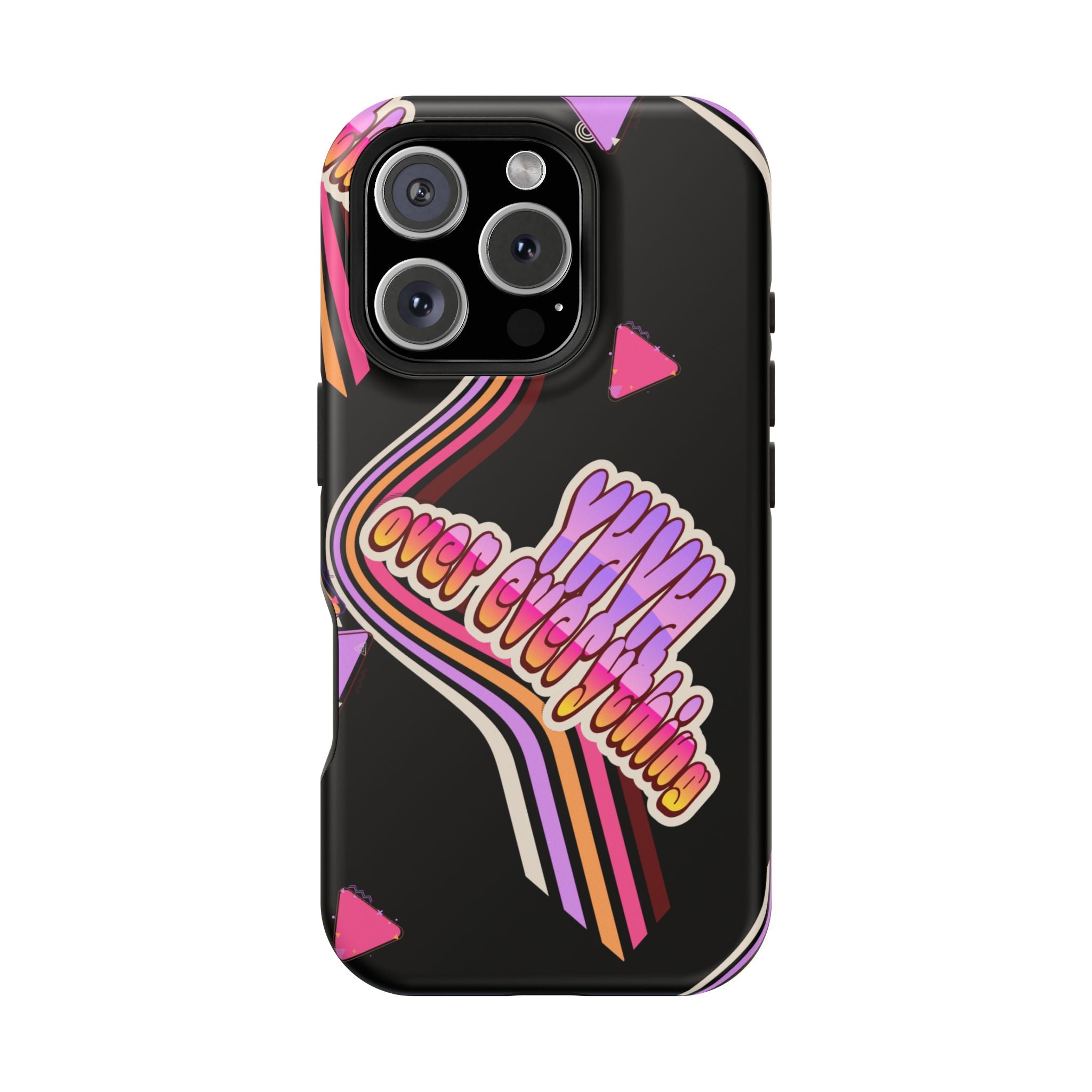 Retro 'YHVH over everything' Magnetic Phone Case — Impact-Resistant Protective Cover