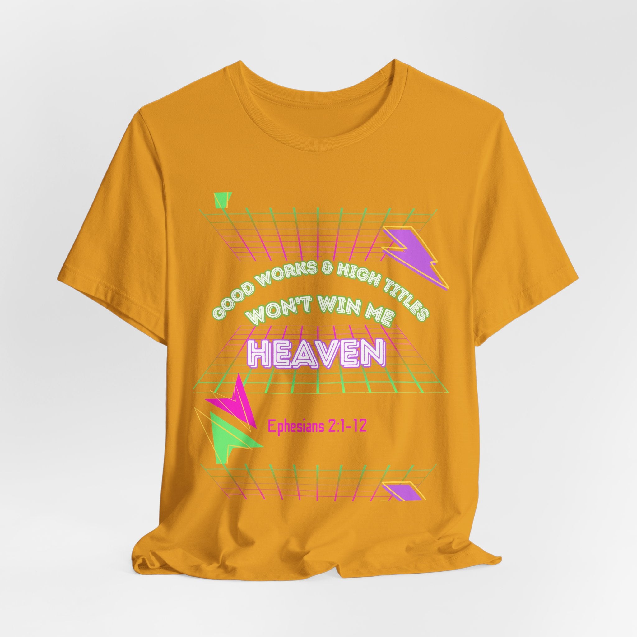Woman's "Good works" Retro Tee— Ephesians 2:1-12 Retro Christian T-Shirt