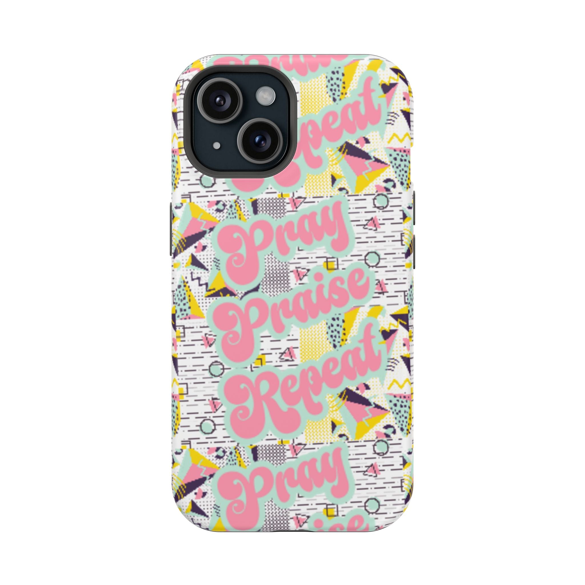 Retro Pray Praise Repeat Women's  Phone Case- Impact-Resistant Cases