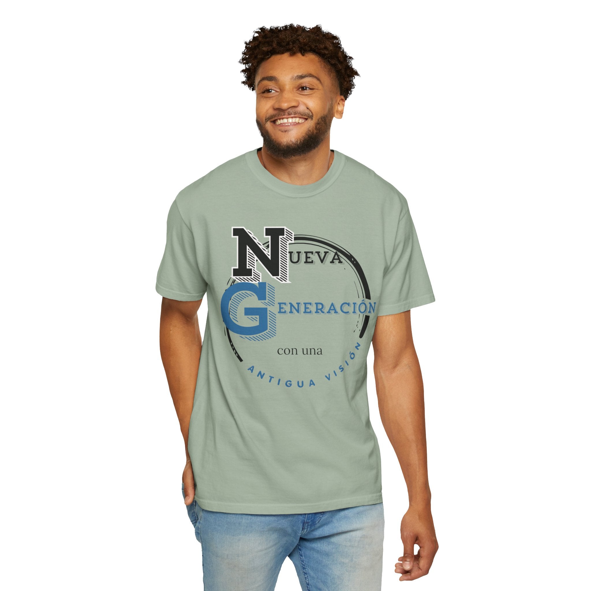 Romanos 1:16 Camisa de Hombres  — "Nueva Generación" Faith T‑Shirt