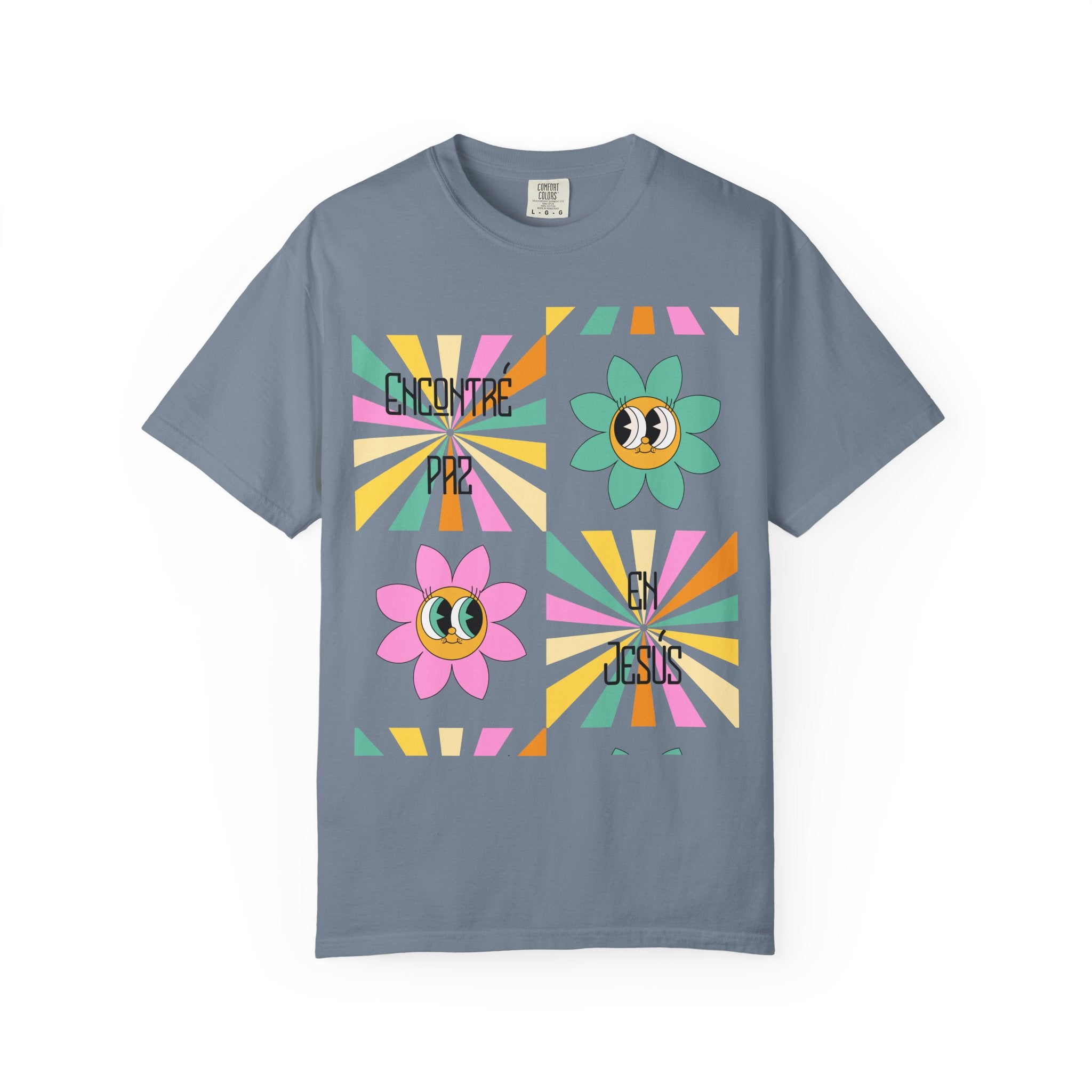 Woman's Spanish "Encontré paz en Jesús"- Camisa Retro Español