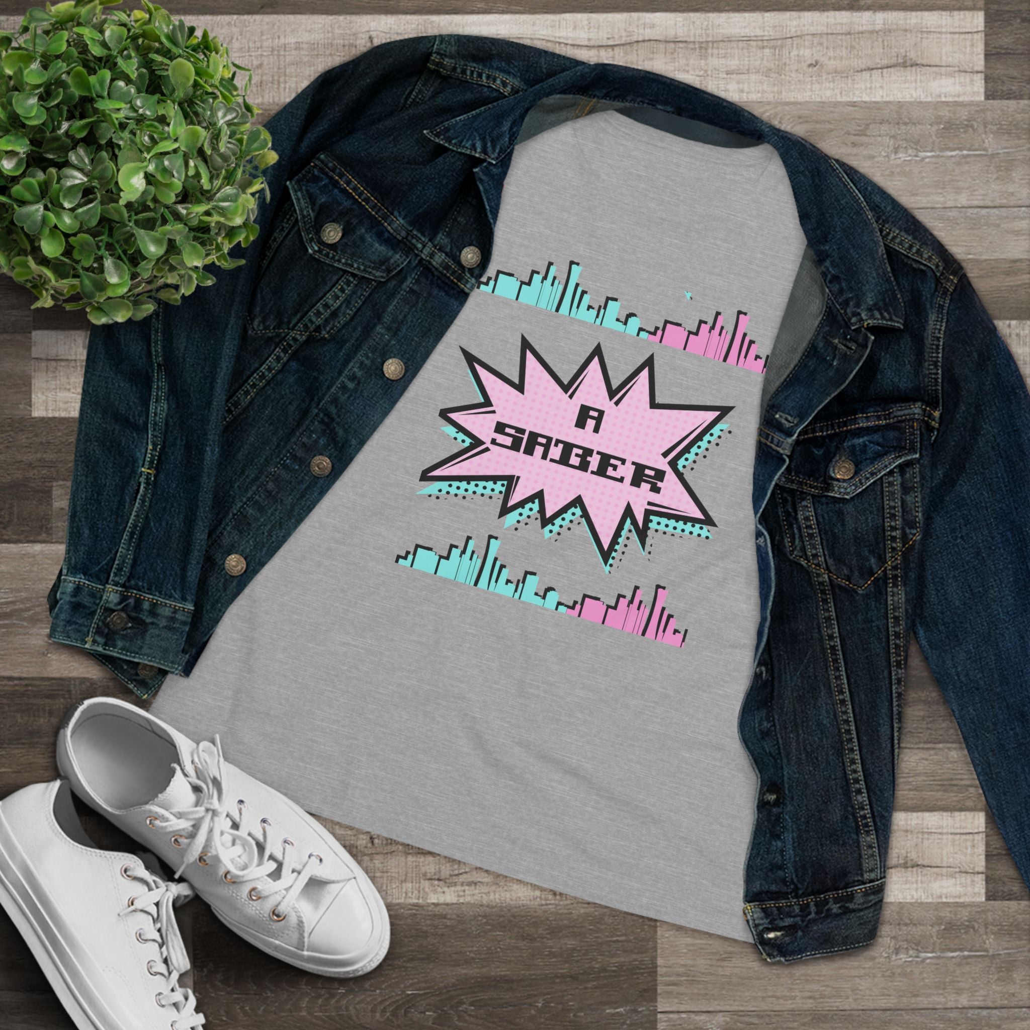 Women's Spanish 'A Saber' Cotton Tee – Retro Español Graphic T-Shirt