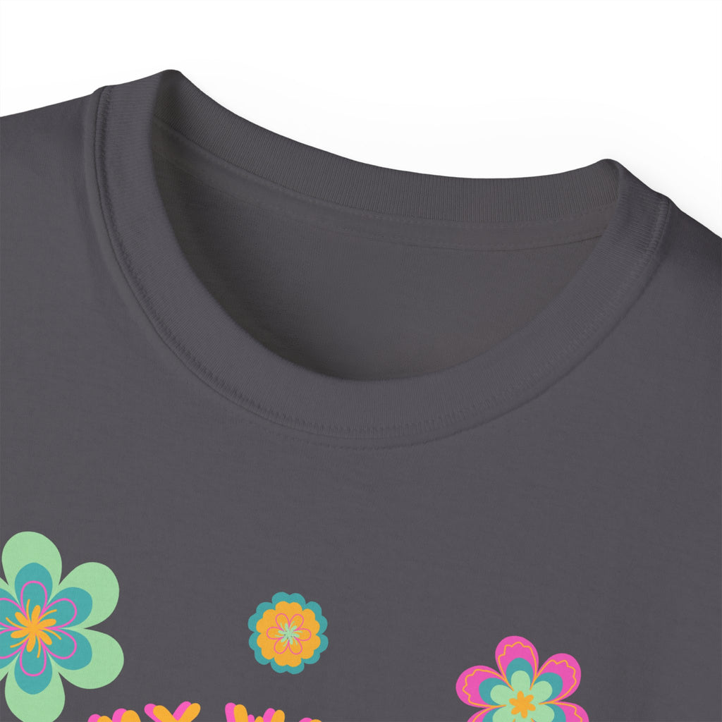 Retro Floral "In My Waiting Patiently Era" Ladies' V-Neck T-Shirt