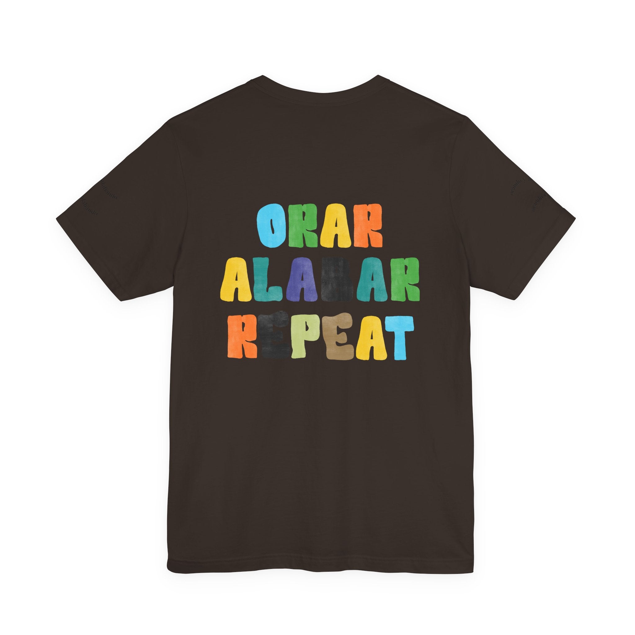 Men's Bilingual "Orar Alabar Repeat" T-Shirt – Camisa de hombres Bilingüe