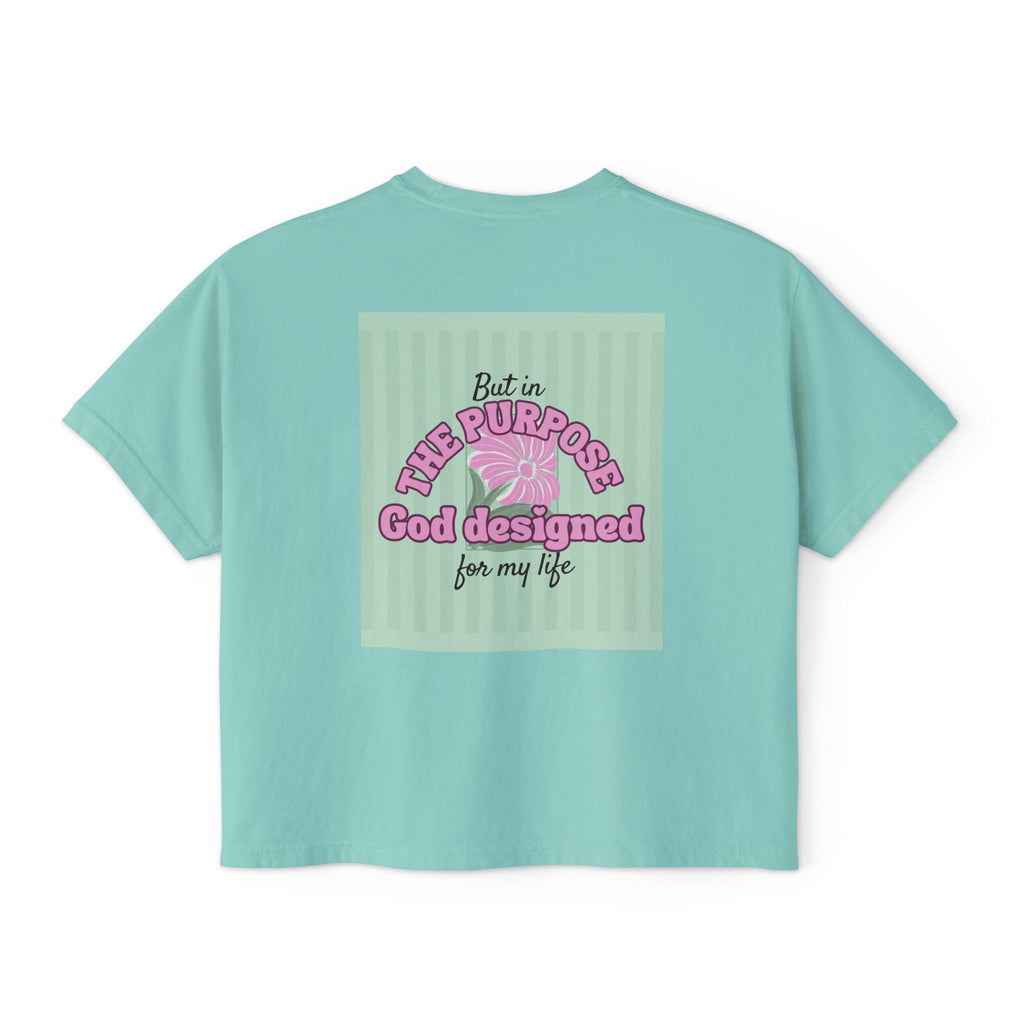 Women’s Retro Boxy Tee — 'My place is not in what this world can give me, But in the purpose God designed for my life'