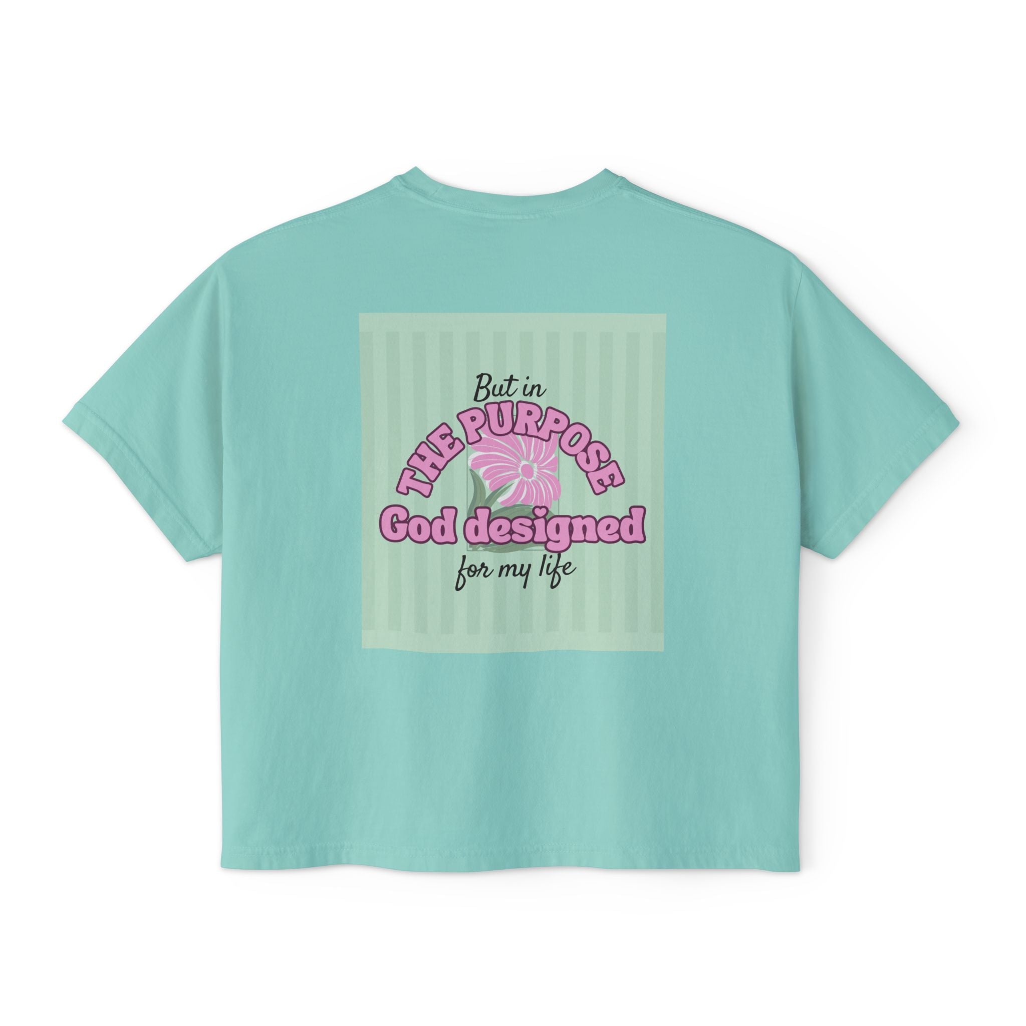 Women’s Retro Boxy Tee — 'My place is not in what this world can give me, But in the purpose God designed for my life'